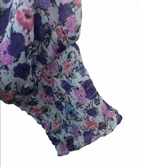 🍒18 CENTIMETERS FLORAL OFF SHOULDER BLOUSE. - Picture 4 of 6